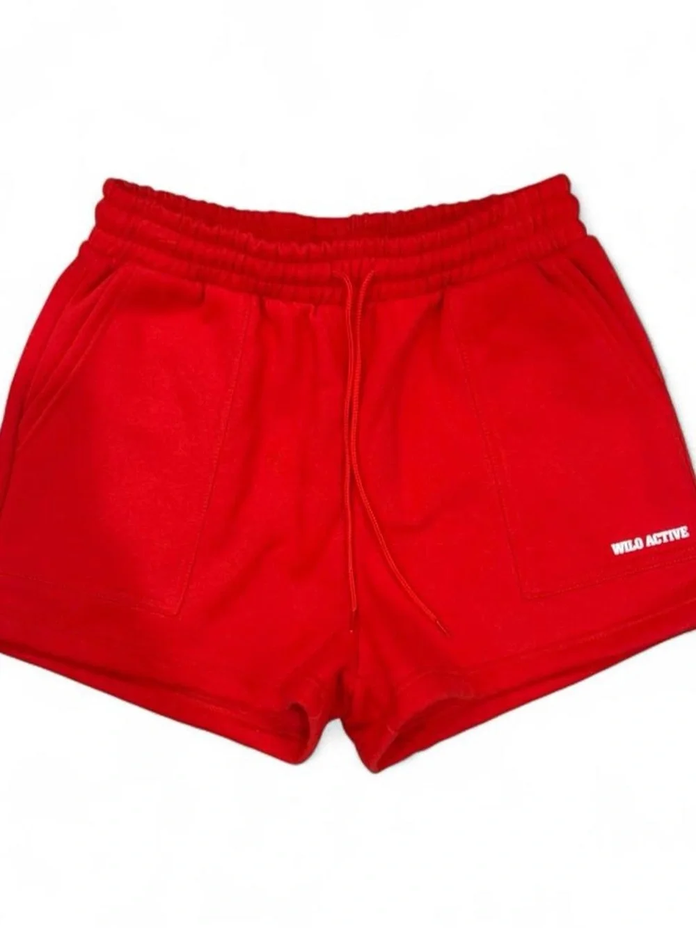 NWT Wilo The Label Sporty Sweatshirt & Shorts Set in Red, SZ S